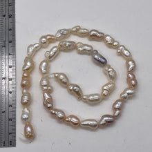 Load image into Gallery viewer, Baroque Fresh Water Pearl Doubles Strand | 12x7mm | Baby Pink | 28 Pearls |