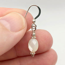 Load image into Gallery viewer, Faceted Mother of Pearl and Sterling Silver Earrings | 1 3/8" Long |