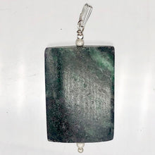 Load image into Gallery viewer, Sparkling Ruby Fuschite Sterling Silver Rectangle Pendant | 35x25mm |