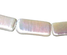 Load image into Gallery viewer, 2 Creamy White FW Rectangle Coin Pearls 006848