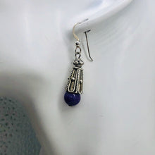 Load image into Gallery viewer, Sugilite Sterling Silver Drop Earrings | 1 1/2" Long | Purple | 1 Pair |