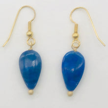 Load image into Gallery viewer, Lapis Lazuli and14K Gold Filled Earrings | 1 5/8" (Long) | Blue | 1 Pair |
