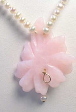 Load image into Gallery viewer, Love Pink Peruvian Opal Flower 16 inch Necklace 510369A - PremiumBead Alternate Image 4
