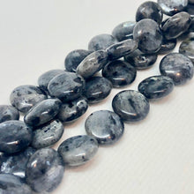 Load image into Gallery viewer, Grey Labradorite 12mm Coin Bead Strand 109558 - PremiumBead Alternate Image 3