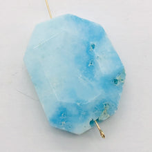 Load image into Gallery viewer, 80cts Druzy Natural Hemimorphite Pendant Bead | Blue | 36x27x9mm | 1 Bead |