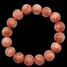 Load image into Gallery viewer, Succulent!! 13mm Peach Moonstone 15 Bead Bracelet