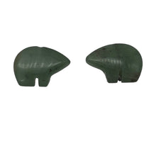 Load image into Gallery viewer, Aventurine Zuni Bear Fetish Talisman | 17x12x6mm | 4 Beads | Green |