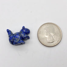 Load image into Gallery viewer, Charming Carved Sodalite Squirrel Figurine | 22x15x10mm | Blue/White - PremiumBead Alternate Image 3