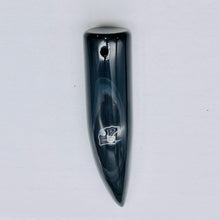 Load image into Gallery viewer, Sardonyx Claw Pendant Bead | 58x14mm | Black/White | 1 Bead |