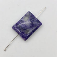 Load image into Gallery viewer, 75cts of Rare Rectangular Pillow Charoite Beads | 2 Beads | 24x20x9mm | 10871C - PremiumBead Alternate Image 7