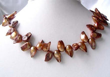 Load image into Gallery viewer, Creamy Carmel Pearl Blister Pendant Bead Strand 108328 - PremiumBead Primary Image 1
