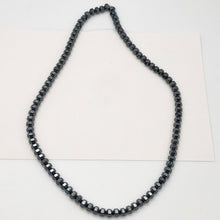 Load image into Gallery viewer, Metallic Hematite 4x4x4mm Faceted 18 Sided Mirror Bead 16 inch Strand| 97 Beads|