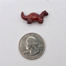 Load image into Gallery viewer, Dinosaur 2 Carved Brecciated Jasper Diplodocus Beads | 25x11.5x7.5mm | Red - PremiumBead Alternate Image 4