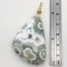 Load image into Gallery viewer, Ocean Jasper 14K Gold Filled Freeform | 2.25 | Green/White/Gold | 1 Pendant