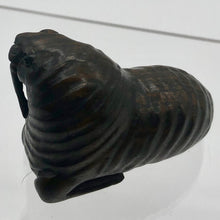 Load image into Gallery viewer, Old Walrus of the Sea Teak Ojime/Netsuke Bead | 2&quot;x7/8&quot;x1 1/2&quot; | Dark Brown - PremiumBead Alternate Image 4
