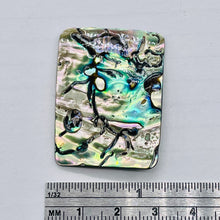 Load image into Gallery viewer, Rainbow Blue Abalone Rectangle Pendant Bead