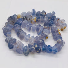 Load image into Gallery viewer, Oregon Holly Blue Chalcedony Agate 79 Grams Nugget Strand| 11x6 18x8 | 61 Bead |