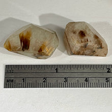 Load image into Gallery viewer, 2 Large Rutilated Quartz Centerpiece Beads 10574G