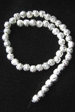Load image into Gallery viewer, Glitter Laser Cut Sterling Silver Bead 8" Strand (48 Beads) 108595 - PremiumBead Primary Image 1
