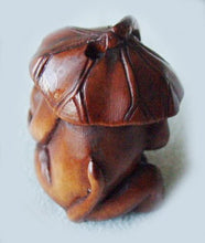 Load image into Gallery viewer, Carved Rainforest Monkey Chimp Boxwood Ojime/Netsuke Bead - PremiumBead Alternate Image 3
