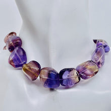 Load image into Gallery viewer, Ametrine Nugget Large Bead Strand | 25x18x14 to 21x15x12 | Purple/Gold| 19 Beads
