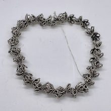Load image into Gallery viewer, Solid Sterling Silver 9x6mm Intricate Filigree Bead Caps Strand | Approx. 88 |
