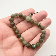 Load image into Gallery viewer, Shimmer Natural Labradorite Bead Stretchy Bracelet 8207 - PremiumBead Alternate Image 8