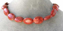 Load image into Gallery viewer, 4 Red Sponge Coral Skipping Stone Beads 7039 - PremiumBead Alternate Image 2