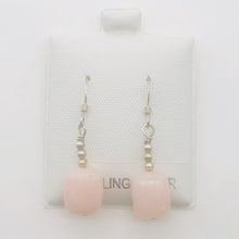 Load image into Gallery viewer, Peruvian Opal Sterling Silver Dangle Earrings | 1 1/4" Long | Pink | 1 Earrings|