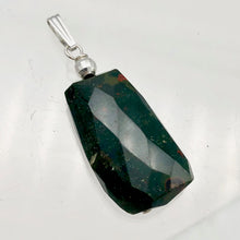 Load image into Gallery viewer, Hand Made Bloodstone Focal Pendant with Sterling Silver Findings | 1 1/2" Long