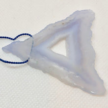 Load image into Gallery viewer, 70cts Blue Chalcedony Pendant Bead - Triangular Layers 9852M - PremiumBead Alternate Image 3