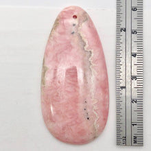 Load image into Gallery viewer, Natural Lacy Pink Rhodochrosite Pendant Bead | 60x30mm| Pink | Teardrop | 1 Bd |