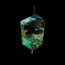 Load image into Gallery viewer, 79cts Beautiful Natural Chrysocolla Pendant 39x27x11mm Bead 10136E11
