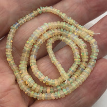 Load image into Gallery viewer, Opal Graduated Faceted Fiery Roundel Bead Parcel | 4-3 1/2 mm | Golden| 8 Beads|