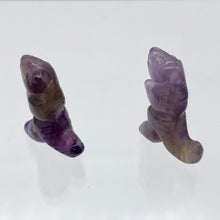 Load image into Gallery viewer, T-Rex Dinosaur 2 Amethyst Tyrannosaurus Rex Beads | 21x18.5x8mm | Purple w/Brown - PremiumBead Alternate Image 6