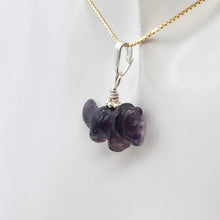 Load image into Gallery viewer, Purple Dinosaur Pendant Amethyst Triceratops Sterling Silver Pendant 509303AMS | 22x11x7.5mm (Triceratops), 6.8mm (Bail Opening), 1" (Long) | Purple - PremiumBead Alternate Image 5
