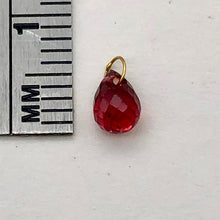 Load image into Gallery viewer, .75cts Orange Sapphire 18K Briolette Bead Pendant | 5.25x4mm |