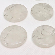 Load image into Gallery viewer, Tourmalated Quartz 30mm Disc Pendant 11 Bead Strand 107652B - PremiumBead Alternate Image 3