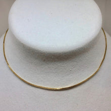 Load image into Gallery viewer, Italian 18&quot; 22K Vermeil Fine Box Chain 1mm 110016B - PremiumBead Primary Image 1
