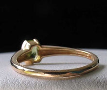 Load image into Gallery viewer, Natural Green Oval Peridot 14Kt Yellow Gold Solitaire Ring Size 7 1/4 9982W - PremiumBead Alternate Image 3