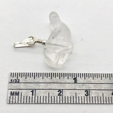 Load image into Gallery viewer, Clear Quartz Whale and Sterling Silver Pendant | 1" Long | Clear| Whale| 1each | - PremiumBead Alternate Image 5
