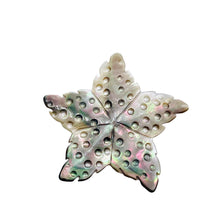 Load image into Gallery viewer, 1 Tahitian Mother of Pearl Carved Starfish Bead 9708