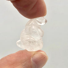 Load image into Gallery viewer, Adorable Clear Quartz Snake Figurine Worry-stone | 20x11x7mm | Clear - PremiumBead Alternate Image 4