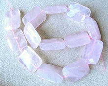 Load image into Gallery viewer, Pretty in Pink Rose Quartz 30x22mm Rectangle Pendant Bead 7545 - PremiumBead Alternate Image 3