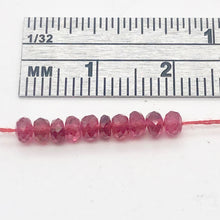 Load image into Gallery viewer, Premium Natural Red Spinel Faceted Roundel Beads | 3mm | 10 Beads |