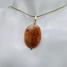 Load image into Gallery viewer, Sunstone 14K Gold Filled Drop/Dangle | 1 1/2" Long | Pink/Red | 1 Pendant |