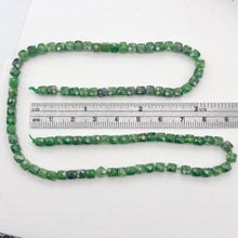 Load image into Gallery viewer, Chrome Diopside Cube Beads | 4mm | Green | 8 Bead(s)