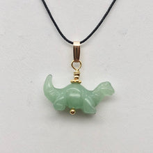 Load image into Gallery viewer, Aventurine Diplodocus Dinosaur Pendant with 14K Gold-Filled Pendant 509259AVG - PremiumBead Alternate Image 8