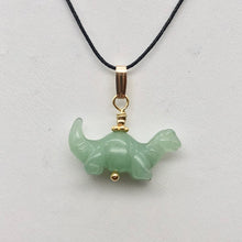 Load image into Gallery viewer, Aventurine Diplodocus Dinosaur Pendant Necklace|Semi Precious Stone Jewelry - PremiumBead Alternate Image 8