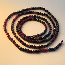 Load image into Gallery viewer, Sapphire Faceted Half-Strand Round | 2 mm | Blue/Red/Pink | 105 Beads |